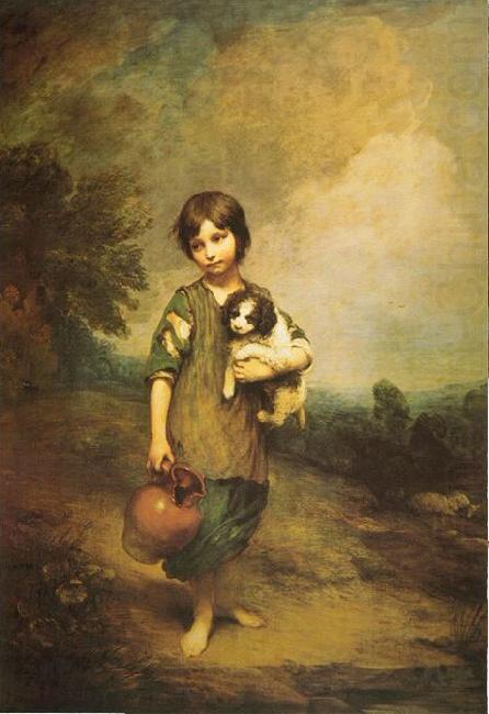 A Cottage Girl with Dog and Pitcher, Thomas Gainsborough